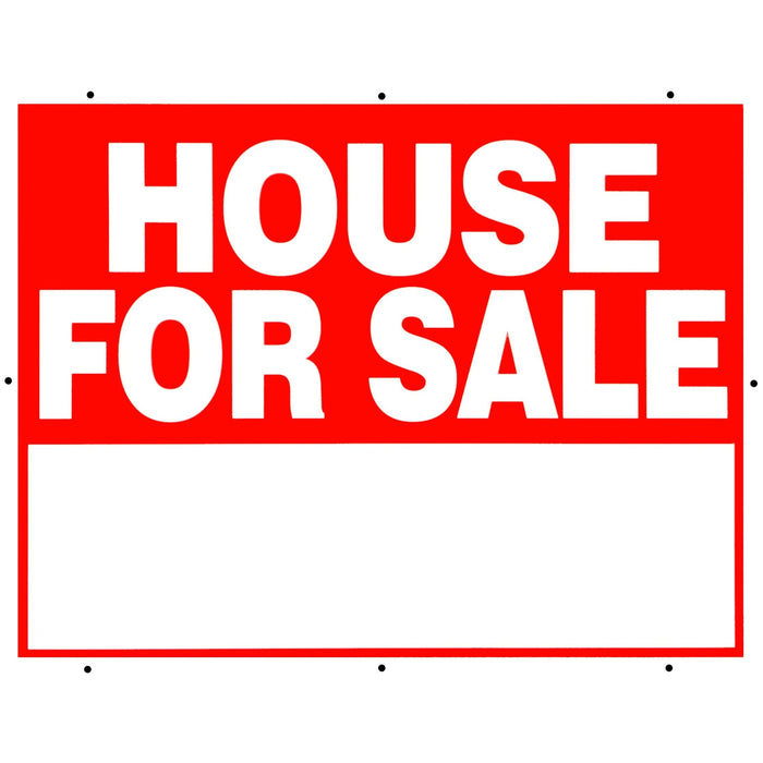 18" x 24" Styrene Plastic "House For Sale" Signs