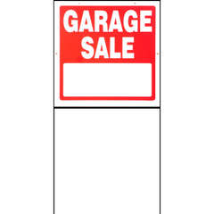 17" x 17" Styrene Plastic "Garage Sale" Signs