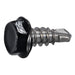 #8-18 x 1/2" Black Painted 410 Stainless Steel Hex Washer Head Self-Drilling Screws