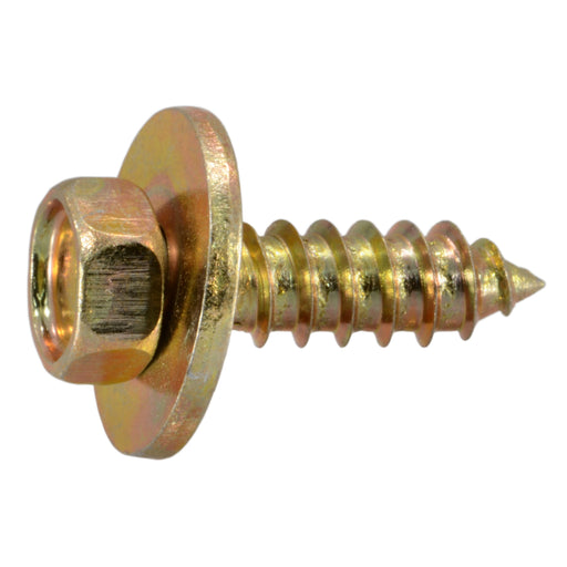 5.5mm x 15mm x 18mm Zinc Plated Steel Hex Washer Auto Screws