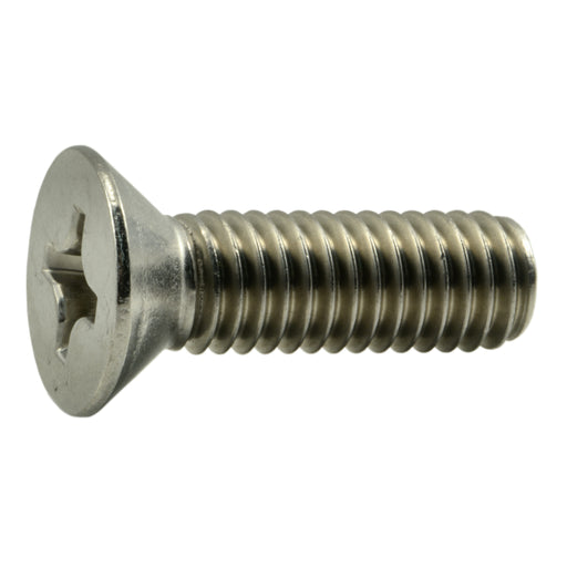 3/8"-16 x 1-1/4" 18-8 Stainless Steel Coarse Thread Phillips Flat Head Machine Screws