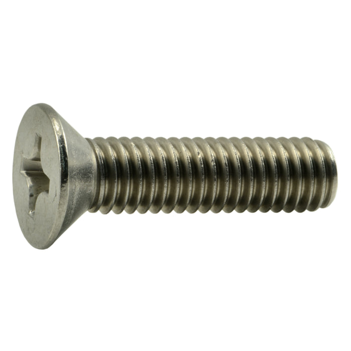 3/8"-16 x 1-1/2" 18-8 Stainless Steel Coarse Thread Phillips Flat Head Machine Screws