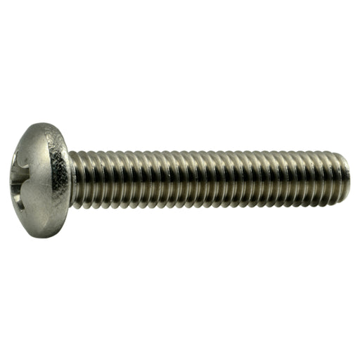 3/8"-16 x 2" 18-8 Stainless Steel Coarse Thread Phillips Pan Head Machine Screws