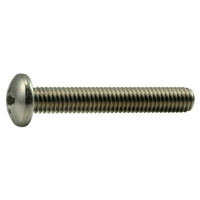 3/8"-16 x 2-1/2" 18-8 Stainless Steel Coarse Thread Phillips Pan Head Machine Screws