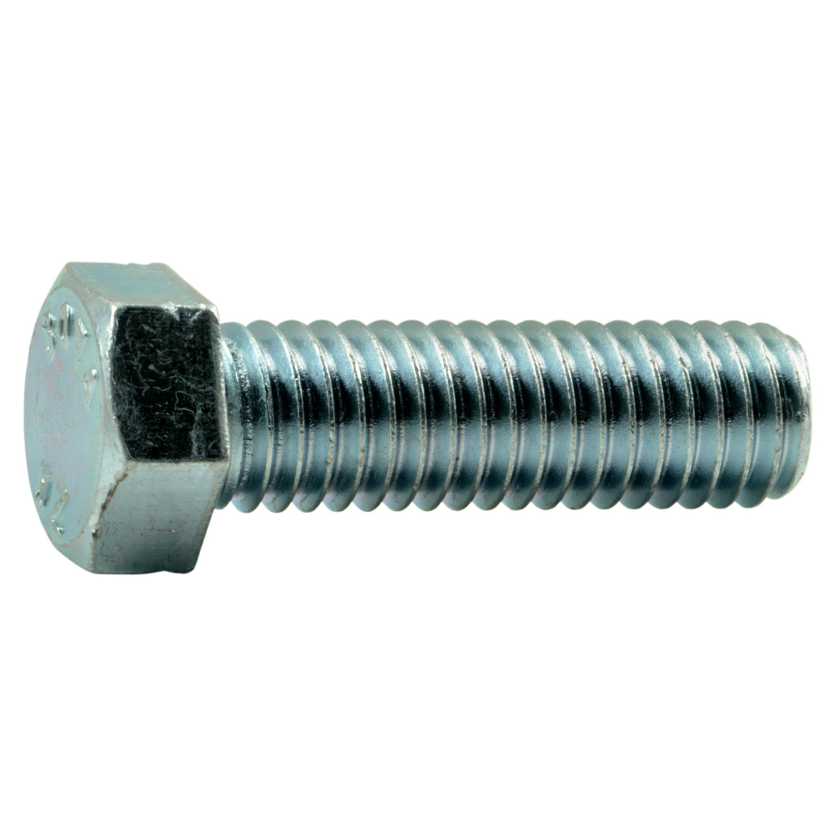 7/16"-14 x 1-1/2" Zinc Plated Steel Coarse Full Thread Hex Head Tap Bolts