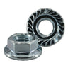 5mm-0.8 Zinc Plated Class 8 Steel Coarse Thread Serrated Flange Nuts