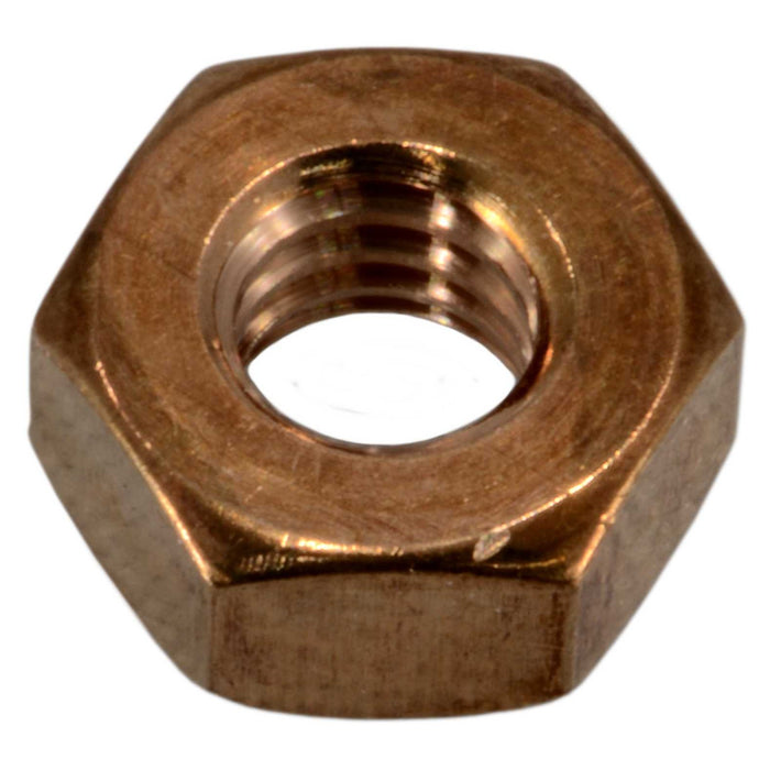 1/4"-20 Silicon Bronze Coarse Thread Hex Nuts