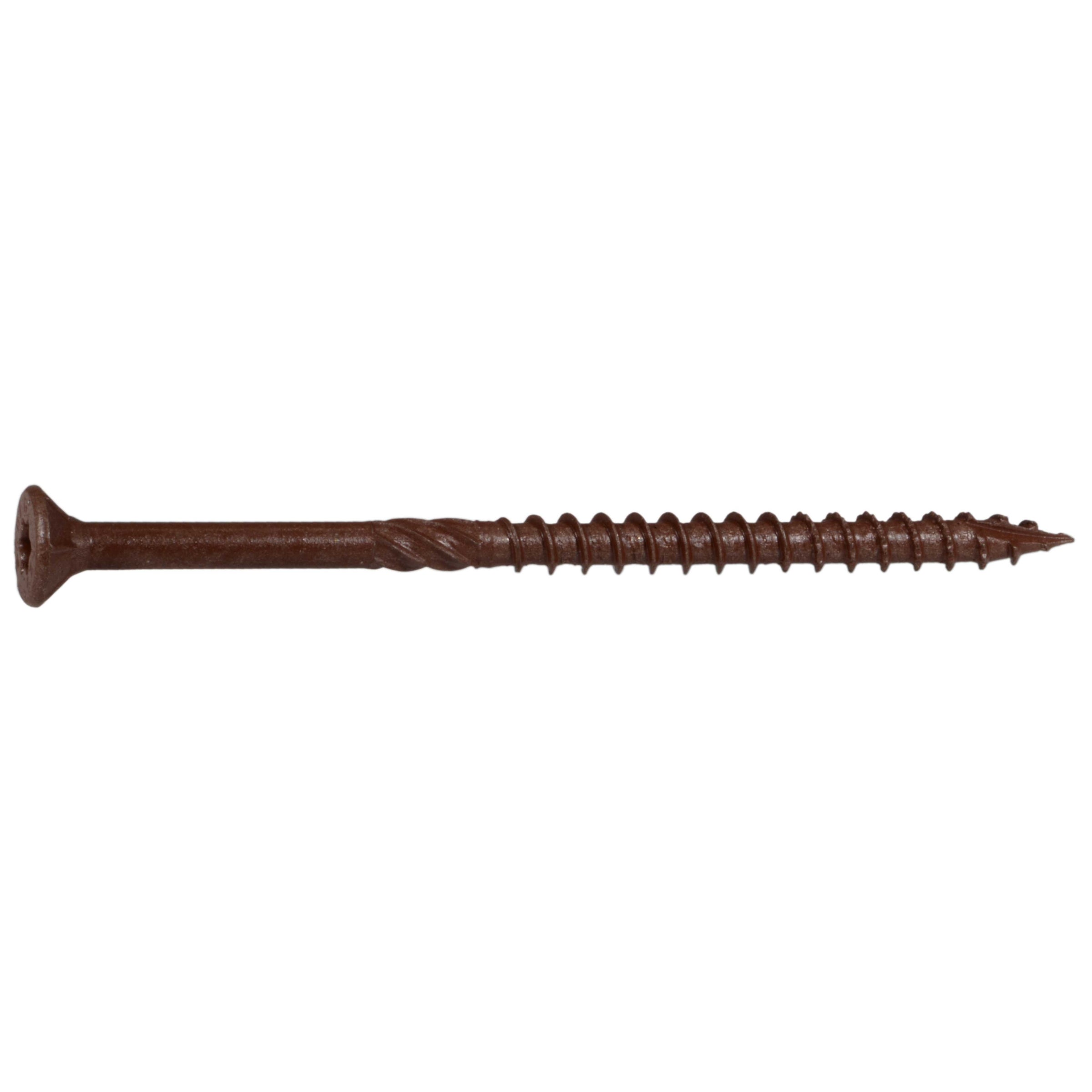 #10 x 3-1/2" Red XL1500 Coated Steel Star Drive Bugle Head Exterior Deck Screws