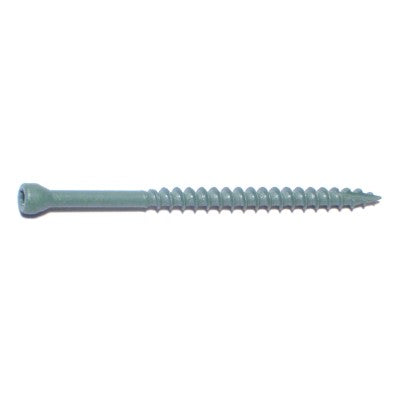 #9 x 3" Green XL1500 Coated Steel Star Drive Trim Head Construction Screws