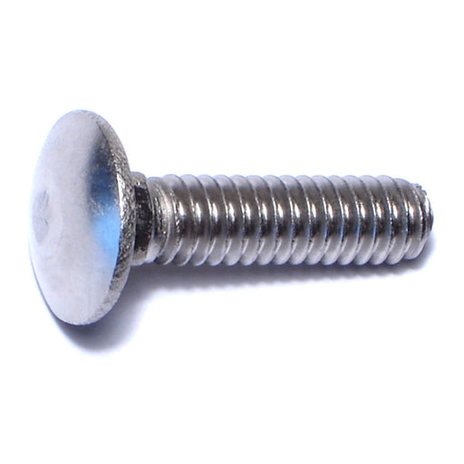 1/4"-20 x 1" 18-8 Stainless Steel Coarse Thread Carriage Bolts