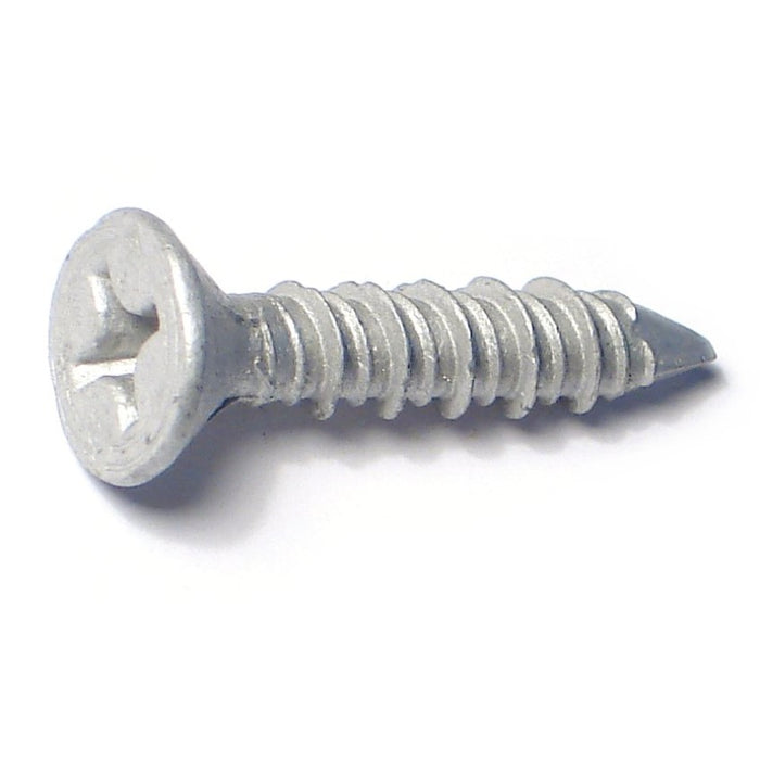1/4" x 1-1/4" 410 Stainless Steel Coarse Thread Phillips Flat Head Tapcon Masonry Screws