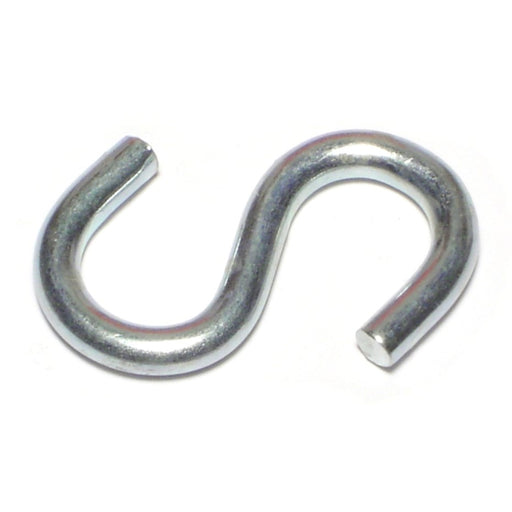 3/16" x 1/2" x 1-3/4" Zinc Plated Steel Open S Hooks