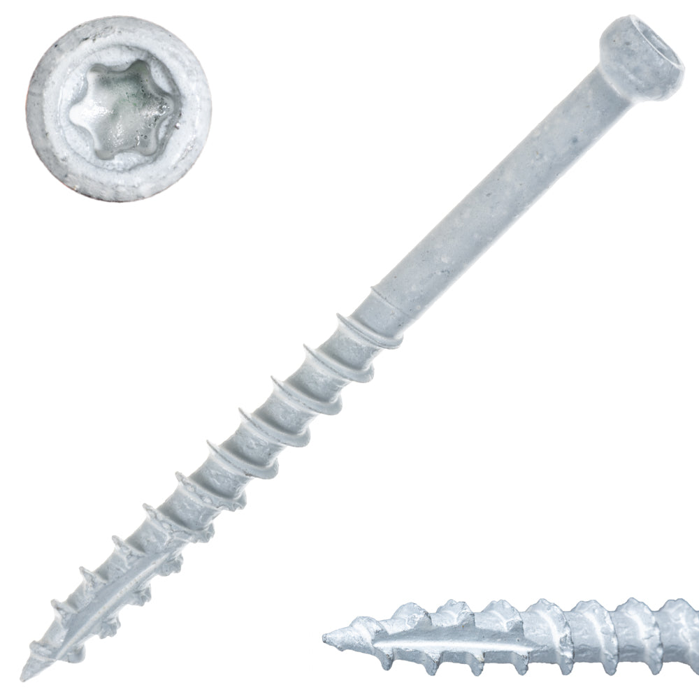 8 x 2" Star Drive White Trim Saberdrive Screws 1 lb. Tub (171 pcs.)