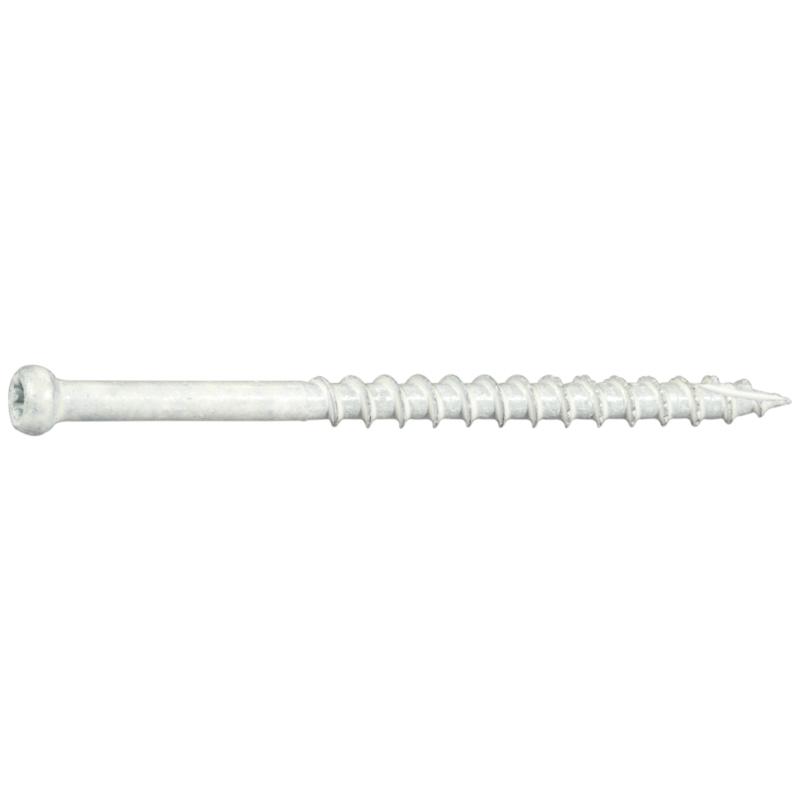 8 x 2-1/2" Star Drive White SaberDrive® Trim Screws 5 lb. Tub (704 pcs.)