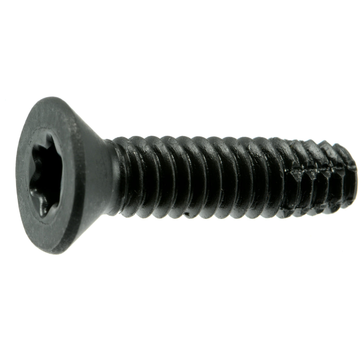 1/4"-20 x 1" Black Steel Coarse Thread Star Drive Flat Head Thread Cutting Screws