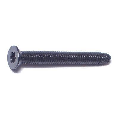 1/4"-20 x 2-1/4" Black Steel Coarse Thread Star Drive Flat Head Thread Cutting Screws