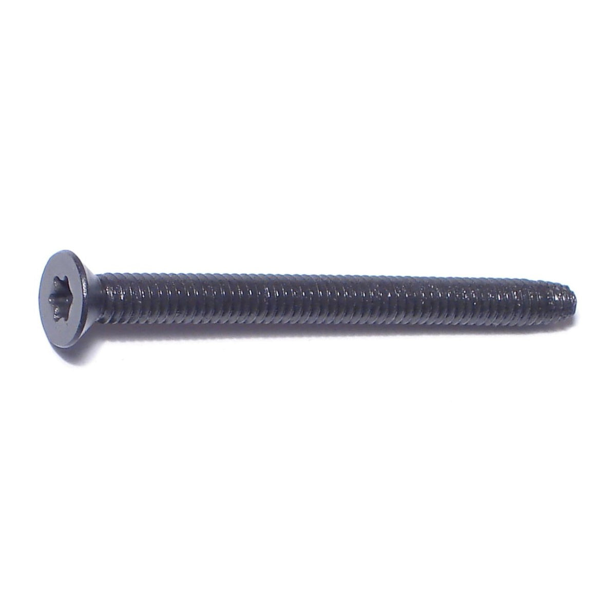 1/4"-20 x 3" Black Steel Coarse Thread Star Drive Flat Head Thread Cutting Screws