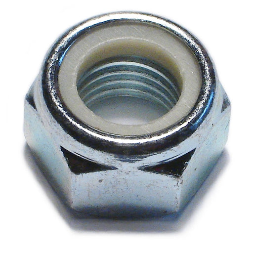 20mm-2.5 Zinc Plated Class 8 Steel Coarse Thread Nylon Insert Lock Nuts