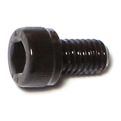 6mm-1.0 x 10mm Black Oxide Class 12.9 Steel Coarse Thread Knurled Head Hex Socket Cap Screws
