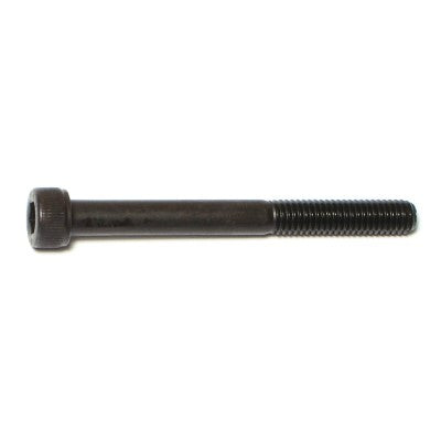 6mm-1.0 x 60mm Black Oxide Class 12.9 Steel Coarse Thread Knurled Head Hex Socket Cap Screws