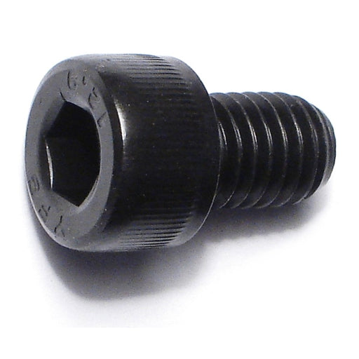 8mm-1.25 x 12mm Black Oxide Class 12.9 Steel Coarse Thread Knurled Head Hex Socket Cap Screws