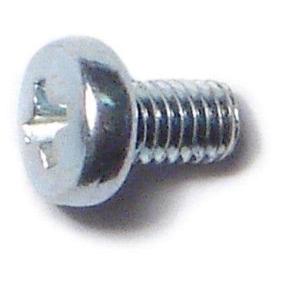 3mm-0.5 x 5mm Zinc Plated Class 4.8 Steel Coarse Thread Phillips Pan Head Machine Screws
