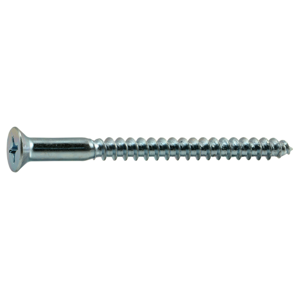 #16 x 3-1/2" Zinc Plated Steel Phillips Flat Head Wood Screws