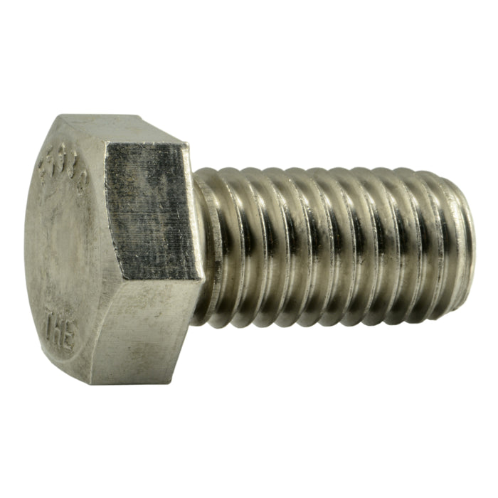 5/8"-11 x 1-1/4" 18-8 Stainless Steel Coarse Thread Hex Cap Screws