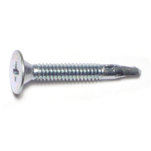 #10-24 x 1-7/16" Zinc Plated Steel Coarse Thread Phillips Waf Wafer Head Self-Drilling Screws