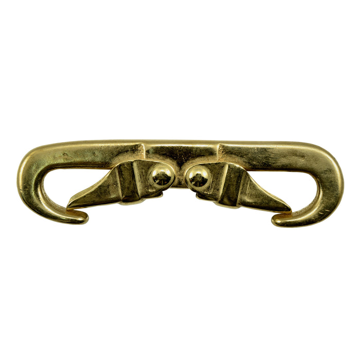 3-3/4" Brass Double Spring Snap Hooks