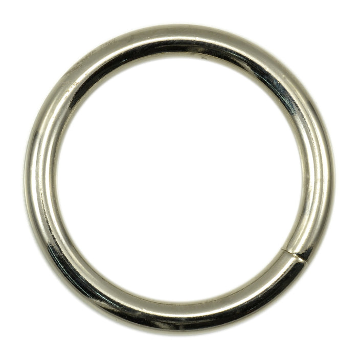 3/16" x 1-1/4" Nickel Plated Steel Solid Rings