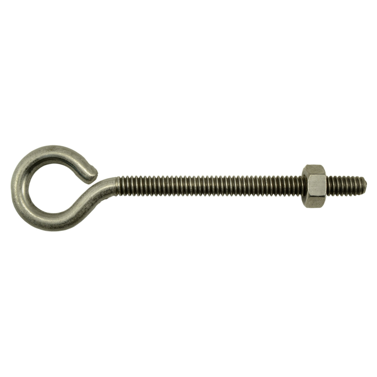 1/4"-20 x 4" 18-8 Stainless Steel Coarse Thread Eyebolt