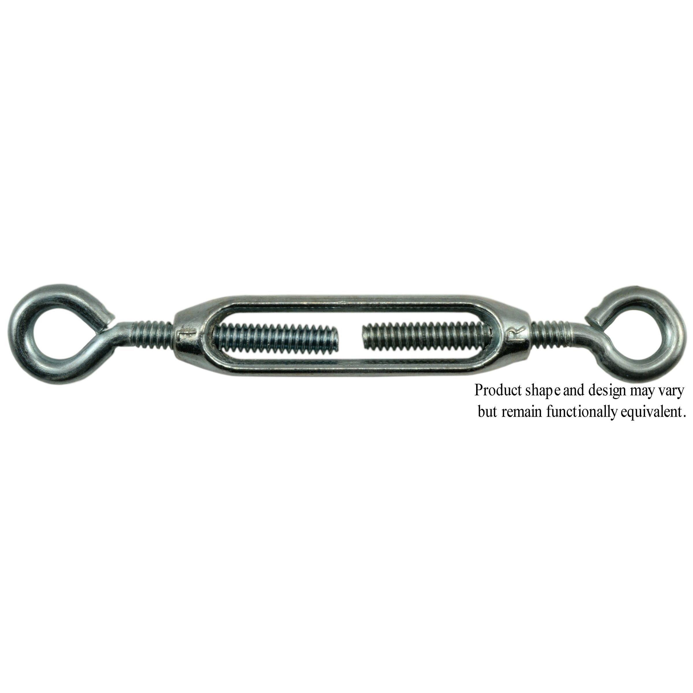 3/16" x 4" Zinc Plated Steel Eye-Eye Turnbuckle
