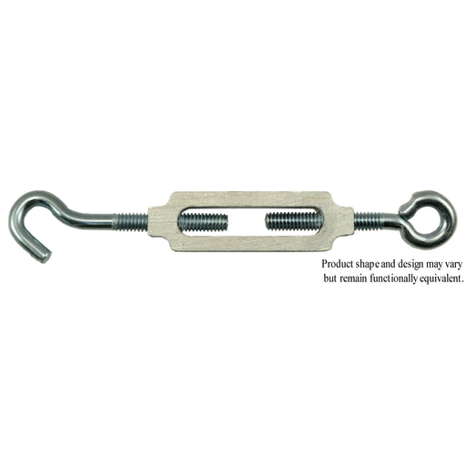 5/32" x 3-1/4" Zinc Plated Steel Eye-Hook Turnbuckle