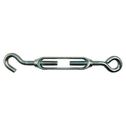 3/8" x 7-3/4" Zinc Plated Steel Eye-Hook Turnbuckle