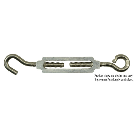 3/16" x 4" 18-8 Stainless Steel Eye-Hook Turnbuckle