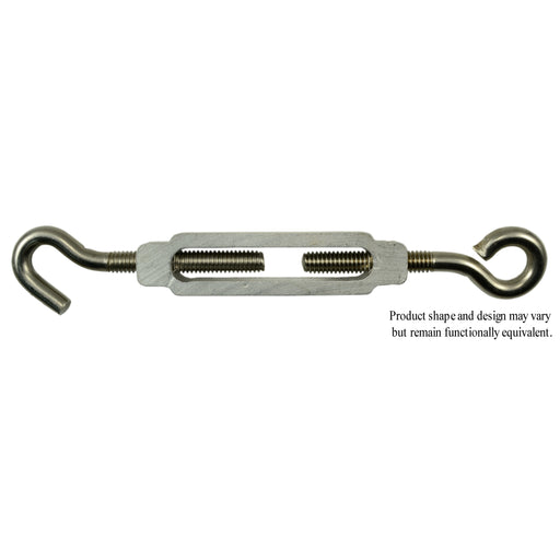 5/16" x 6-1/2" 18-8 Stainless Steel Eye-Hook Turnbuckle