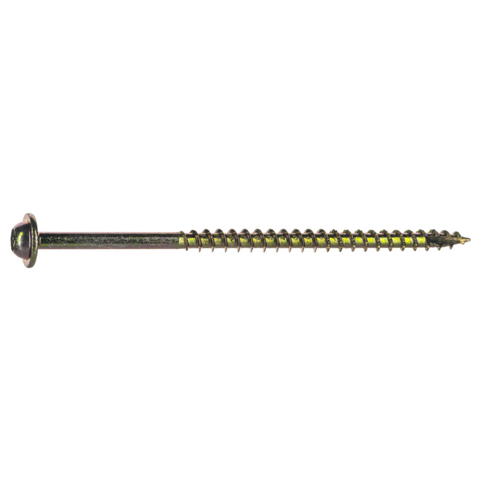 SaberDrive® Yellow Zinc T-20 Star Drive Round Washer Head Cabinet Screws