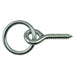 3/8" x 2" x 3-5/8" Zinc Plated Steel Lag Screw Hitch Rings