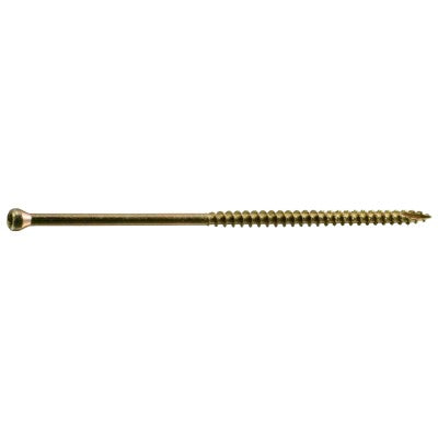 #9 x 5" Zinc Plated Steel Star Drive Trim Head Screws