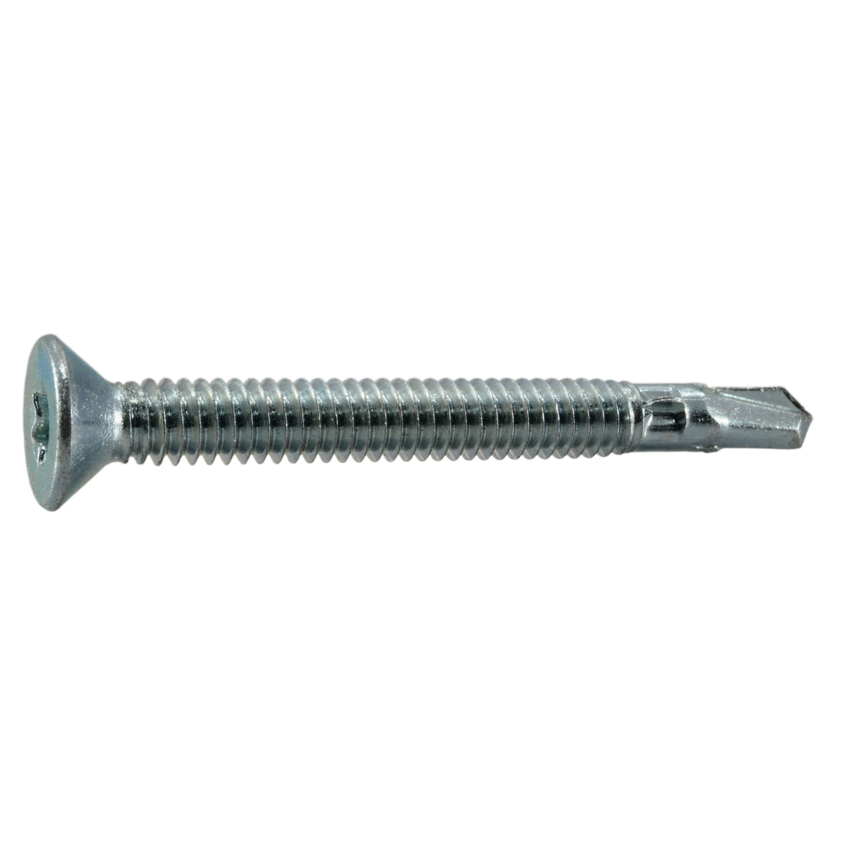 1/4"-20 x 2-1/2" Zinc Plated Steel Coarse Thread Star Drive Self-Drilling Screws