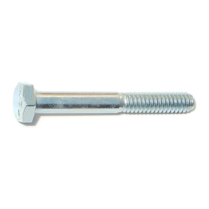 1/4"-20 x 2" Zinc Plated Grade 5 Steel Coarse Thread Hex Cap Screws