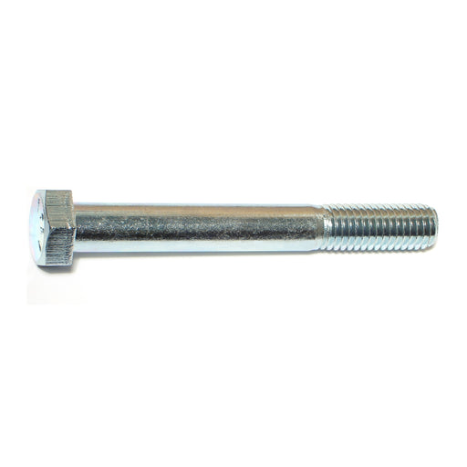 1/2"-13 x 4" Zinc Plated Grade 5 Steel Coarse Thread Hex Cap Screws