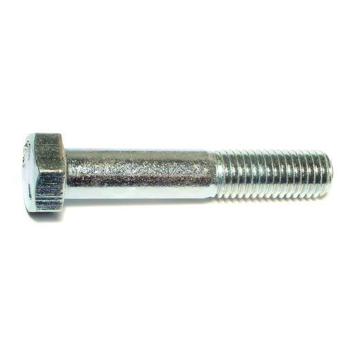 5/8"-11 x 3-1/2" Zinc Plated Grade 5 Steel Coarse Thread Hex Cap Screws