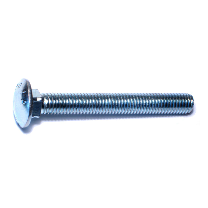 1/2"-13 x 4" Zinc Plated Grade 2 / A307 Steel Coarse Thread Carriage Bolts