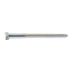 3/8" x 6" Zinc Plated Grade 2 / A307 Steel Hex Head Lag Screws