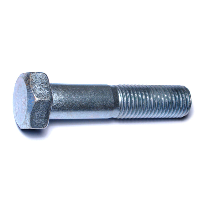 1"-8 x 4-1/2" Zinc Plated Grade 2 / A307 Steel Coarse Thread Hex Bolts