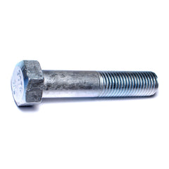 1"-8 x 5" Zinc Plated Grade 2 / A307 Steel Coarse Thread Hex Bolts