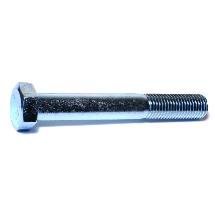 1"-8 x 7" Zinc Plated Grade 5 Steel Coarse Thread Hex Cap Screws
