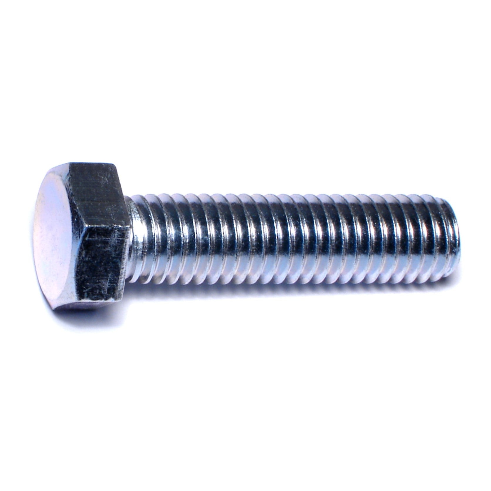 1/2"-13 x 2" Zinc Plated Steel Coarse Full Thread Hex Head Tap Bolts